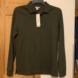 NWT Calvin Klein Long Sleeve Collar Shirt